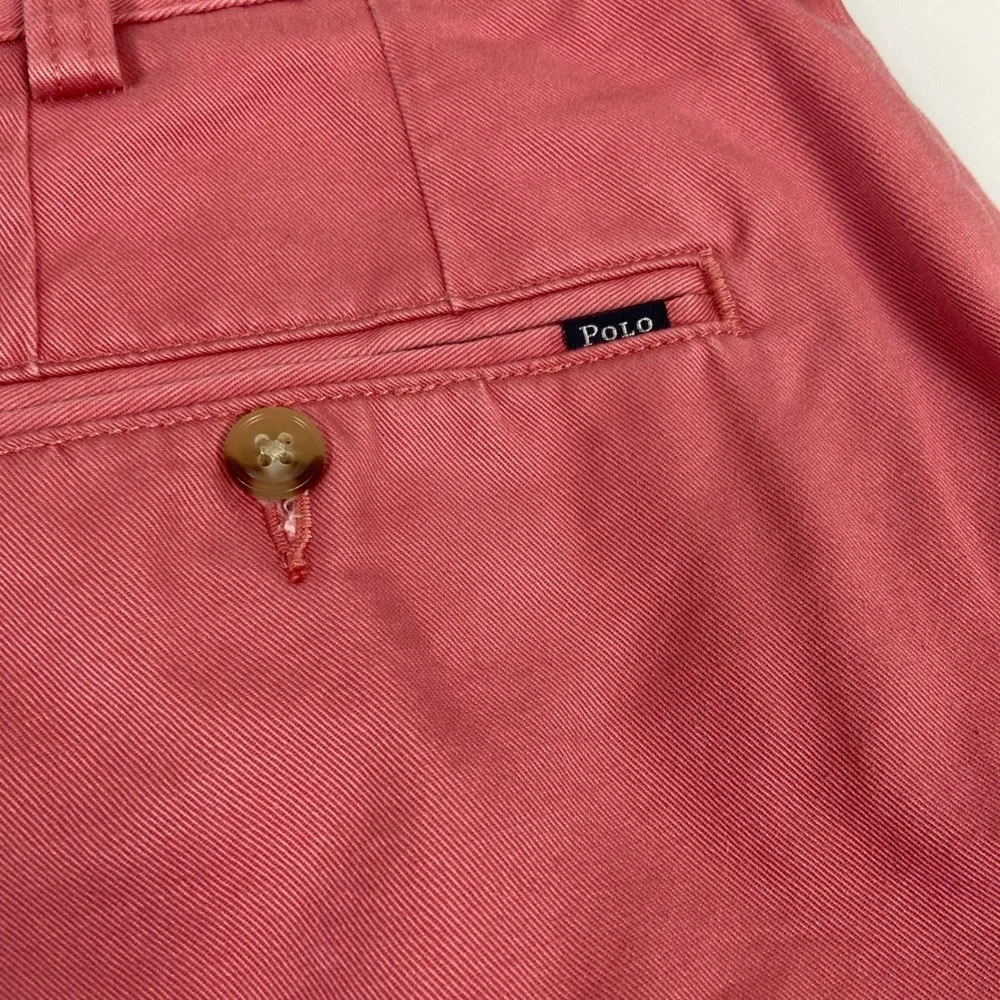 Polo Ralph Lauren Mens 38 Pink Chino Shorts Cotton Classic Fit 9‎ Inseam Preppy